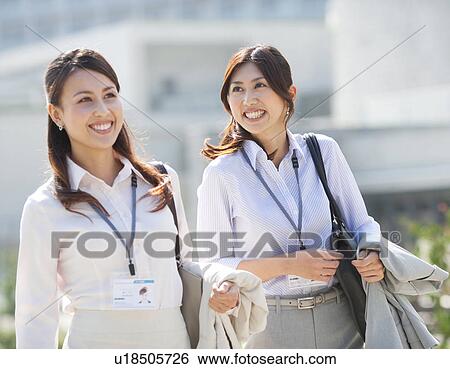 Stock Photograph - Smiling business women. Fotosearch