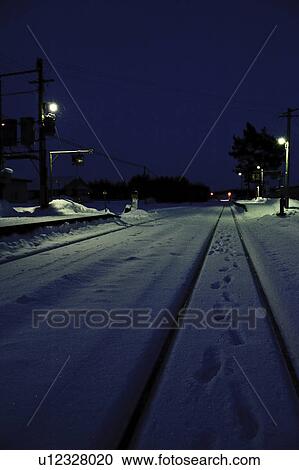 Snow covered railroad station at night, Hokkaido Prefecture, Honshu, Japan View Large Photo Image Stock Image - Snow covered railroad station at night, Hokkaido Prefecture, Honshu, Japan. Fotosearch