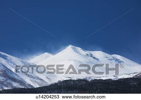 Snowcapped Mountain and Blue Sky View Large Photo Image Stock Image - Snowcapped Mountain and Blue Sky. Fotosearch