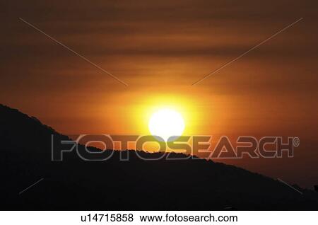 Stock Photo - Sunrise at Hiruzen Highlands, Okayama Prefecture, Honshu, Japan. Fotosearch