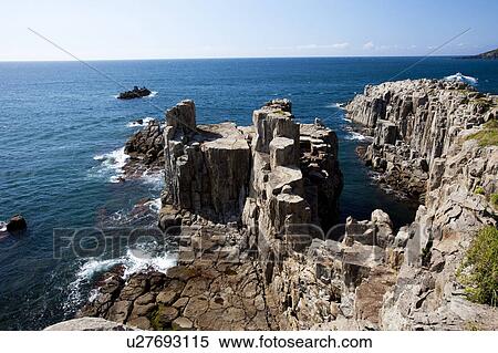 Stock Photography - Tojinbo, Fukui Prefecture, Honshu, Japan. Fotosearch