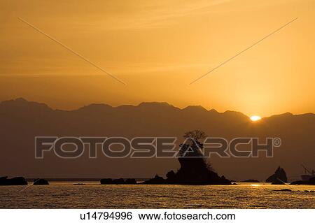 Toyama bay and Tateyama mountain range at dawn, Toyama Prefecture, Honshu, Japan View Large Photo Image Stock Photograph - Toyama bay and Tateyama mountain range at dawn, Toyama Prefecture, Honshu, Japan. Fotosearch