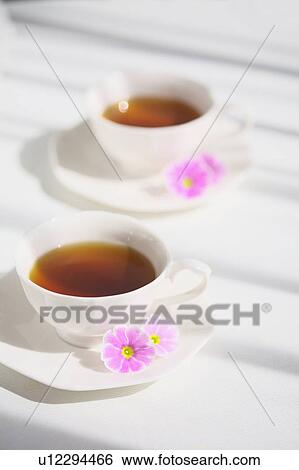 Stock Photograph - Two cup of teas. Fotosearch