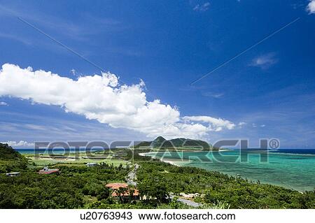 View from Tamatorizaki Observatory, Okinawa Prefecture, Japan View Large Photo Image Stock Image - View from Tamatorizaki Observatory, Okinawa Prefecture, Japan. Fotosearch
