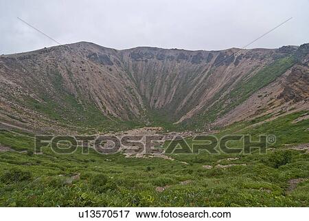 Stock Photo - Volcanic Crater. Fotosearch