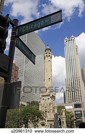Water Tower, Chicago, Illinois, USA View Large Photo Image Stock Image - Water Tower, Chicago, Illinois, USA. Fotosearch
