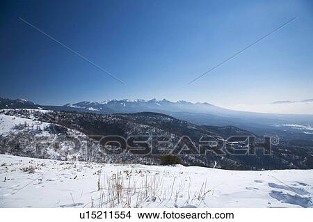 Picture - Yatsugatake mountains, Nagano Prefecture, Honshu, Japan. Fotosearch
