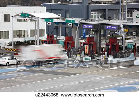 Stock Photo - Yokohama-Machida ETC tool gate. Fotosearch