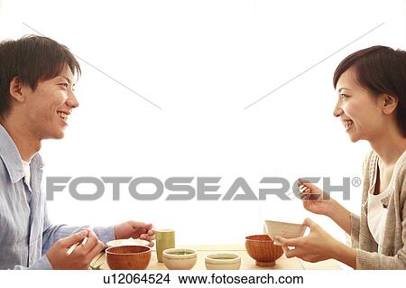 Young Couple Having Breakfast View Large Photo Image Picture - Young Couple Having Breakfast. Fotosearch