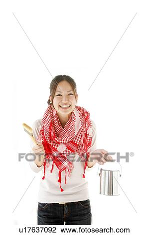 Young Woman Holding Painting Brush and Can of Paint View Large Photo Image Stock Image - Young Woman Holding Painting Brush and Can of Paint. Fotosearch