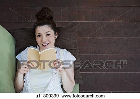 Young Woman Reading Book View Large Photo Image Stock Photo - Young Woman Reading Book. Fotosearch