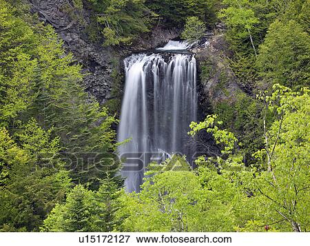 Stock Photo - Zengoro waterfall, Nagano Prefecture, Honshu, Japan. Fotosearch