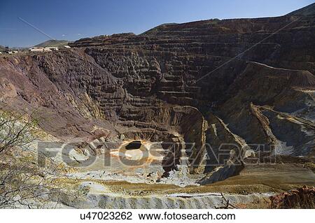 Stock Image - Arizona, Bisbee, USA, April 6, 2015, abandoned copper mine. Fotosearch