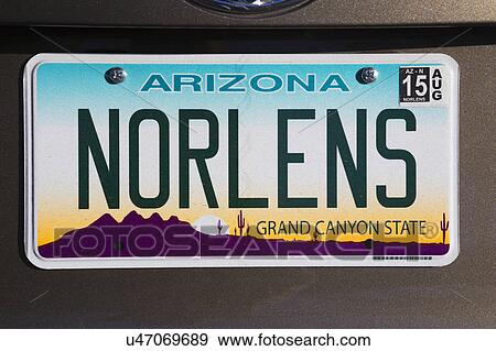 Arizona, Tucson, USA, vanity license plate says "New Orleans" View Large Photo Image Stock Photo - Arizona, Tucson, USA, vanity license plate says "New Orleans". Fotosearch