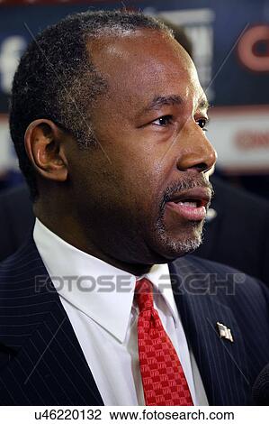 LAS VEGAS, NV, DEC. 15, 2015, closeup profile of Dr. Ben Carson, retired neurosurgeon and 2016 Republican presidential candidate, speaks in the spin room following CNN debate at The Venetian in Las Vegas, Nevada. View Large Photo Image Stock Image - LAS VEGAS, NV, DEC. 15, 2015, closeup profile of Dr. Ben Carson, retired neurosurgeon and 2016 Republican presidential candidate, speaks in the spin room following CNN debate at The Venetian in Las Vegas, Nevada.. Fotosearch