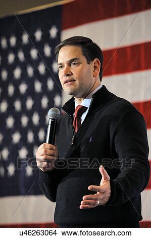 Picture - LAS VEGAS, NV - DECEMBER 14: Republican Presidential candidate Florida Senator Marco Rubio speaks during a campaign rally at the Renaissance Las Vegas on December 14, 2015 in Las Vegas, Nevada.. Fotosearch
