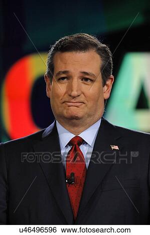 Stock Photograph - LAS VEGAS, NV - DECEMBER 15: Republican presidential candidate US Senator Ted Cruz at CNN republican presidential debate at The Venetian, December 15, 2015, Las Vegas, Nevada. Fotosearch