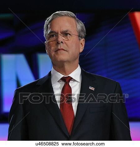 Stock Photography - LAS VEGAS, NV - DECEMBER 15: Republican presidential candidate and former Gov Jeb Bush at CNN republican presidential debate at The Venetian, December 15, 2015, Las Vegas, Nevada. Fotosearch