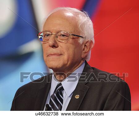 Stock Photo - LAS VEGAS, NV - OCTOBER 13 2015: (L-R) Democratic presidential debate features candidate U. S. Senator Bernie Sanders at Wynn Las Vegas in first CNN Democratic Debate.. Fotosearch