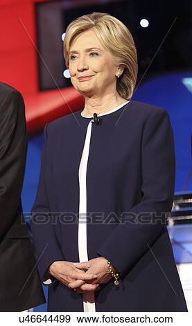 LAS VEGAS, NV - OCTOBER 13 2015: (L-R) Democratic presidential debate features candidate former Secretary of State and U. S. Senator Hillary Clinton at Wynn Las Vegas in first CNN Democratic Debate. View Large Photo Image Stock Photo - LAS VEGAS, NV - OCTOBER 13 2015: (L-R) Democratic presidential debate features candidate former Secretary of State and U. S. Senator Hillary Clinton at Wynn Las Vegas in first CNN Democratic Debate.. Fotosearch