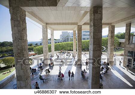 Los Angeles, California, USA, May 24, 2015, Getty Museum, outdoor walkway and columns View Large Photo Image Stock Photo - Los Angeles, California, USA, May 24, 2015, Getty Museum, outdoor walkway and columns. Fotosearch