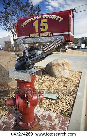 Oak View, California, USA, December 15, Ventura Count Fire Dept. Mailbox View Large Photo Image Stock Photo - Oak View, California, USA, December 15, Ventura Count Fire Dept. Mailbox. Fotosearch
