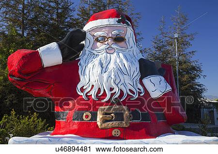Oxnard, California, USA, May 24, 2015, Roadside Santa Claus, 20 feet high, summer home of Santa Claus, along Route 102 View Large Photo Image Stock Image - Oxnard, California, USA, May 24, 2015, Roadside Santa Claus, 20 feet high, summer home of Santa Claus, along Route 102. Fotosearch