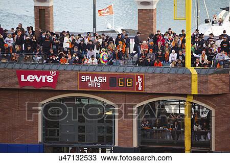 Stock Image - San Francisco, California, USA, October 16, 2014, AT&T Park, baseball stadium, SF Giants versus St. Louis Cardinals, National League Championship Series (NLCS). Fotosearch