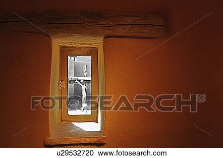 Adobe wall and window View Large Photo Image Stock Image - Adobe wall and window. Fotosearch
