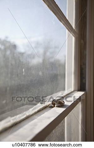 Detail lock on unfinished window View Large Photo Image Stock Photograph - Detail lock on unfinished window. Fotosearch