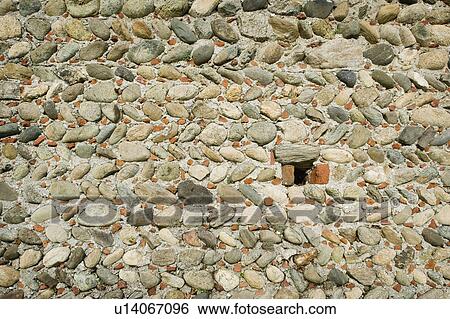 Stock Photograph - Detail stone wall. Fotosearch