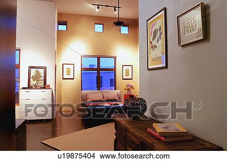 Picture - Interior contemporary loft apartment. Fotosearch