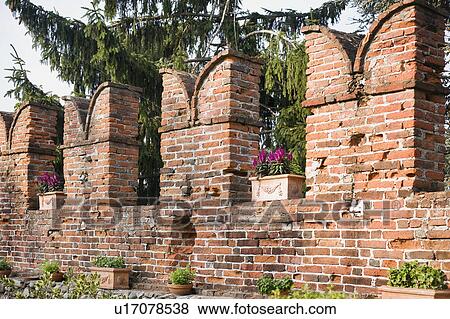 Old red brick wall View Large Photo Image Stock Photo - Old red brick wall. Fotosearch