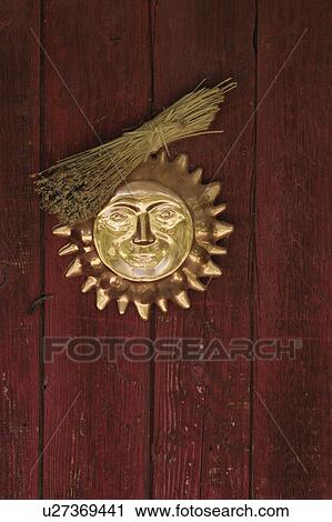 Sun decoration on wooden wall View Large Photo Image Stock Image - Sun decoration on wooden wall. Fotosearch
