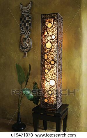 Stock Photo Of Tall Decorative Floor Lamp U19471073 Search Stock Photo Tall Decorative Floor Lamp Fotosearch Search Images Poster Photographs