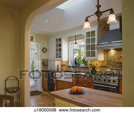 Stock Photo - Traditional country kitchen. Fotosearch