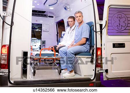 Ambulance doctors team View Large Photo Image Stock Photograph - Ambulance doctors team. Fotosearch