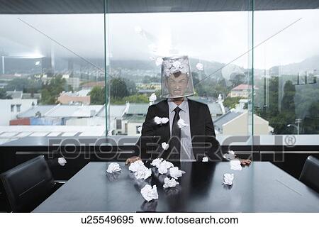 Stock Photography - Angry young businessman. Fotosearch