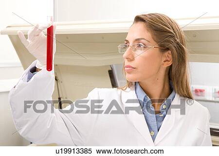 Stock Photography - At a laboratory. Fotosearch