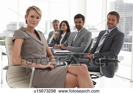 At a meeting View Large Photo Image Stock Photo - At a meeting. Fotosearch
