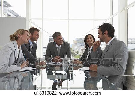 At an executive meeting View Large Photo Image Stock Image - At an executive meeting. Fotosearch