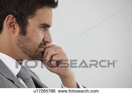 Banker profile View Large Photo Image Stock Photograph - Banker profile. Fotosearch