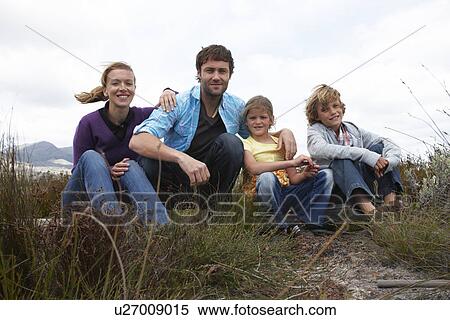 Beautiful family outdoors View Large Photo Image Stock Photography - Beautiful family outdoors. Fotosearch