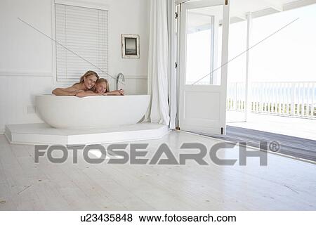 Beautiful mother with daughter View Large Photo Image Stock Photo - Beautiful mother with daughter. Fotosearch
