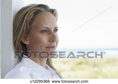 Stock Photo - Beautiful woman close up. Fotosearch