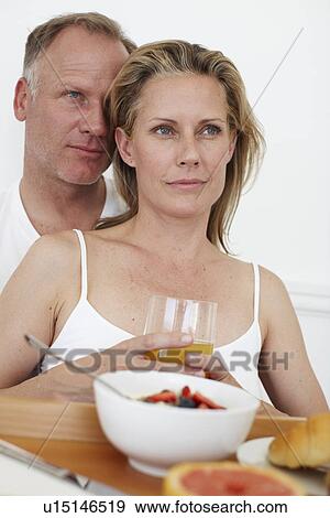 Stock Photo - Breakfast in bed. Fotosearch