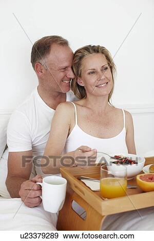 Stock Photo - Breakfast in bed. Fotosearch