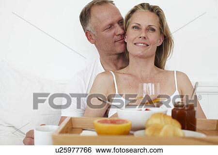 Breakfast in bed View Large Photo Image Stock Photograph - Breakfast in bed. Fotosearch