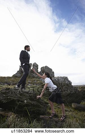 Picture - Business people outdoors. Fotosearch