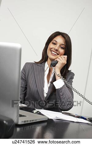 Business woman with beautiful smile View Large Photo Image Stock Photograph - Business woman with beautiful smile. Fotosearch
